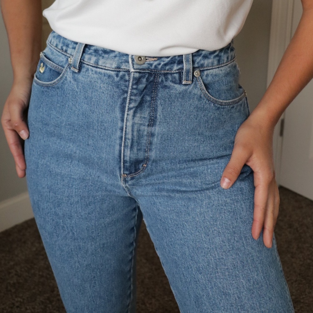 Gloria Vanderbit High Rise Regular Fit Denim Cotton Size 8 Jeans Pants
